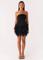 Arabian Nights Mini Dress - Black