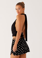 Ashi Cowl Top - Black