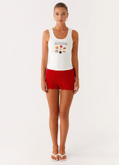 Avalita Tank Top - Ivory