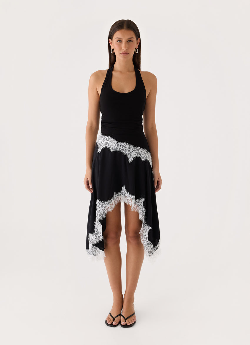 Brionee Midi Dress - Black