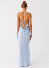 Cabello Maxi Dress - Pale Blue