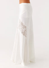 Dasie Lace Maxi Skirt - White