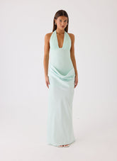 Emaretta Halter Maxi Dress - Mint