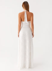 Ember Valley Cotton Maxi Dress - Ivory