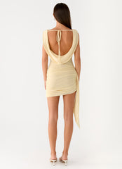 Good Fortune Mini Dress - Yellow