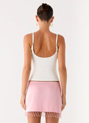 Heavenward Mini Skirt - Pink
