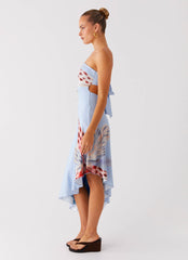 Juliana Midi Dress - Deep Sea Bloom