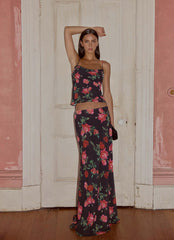 Kahlo Top - Midnight Bloom