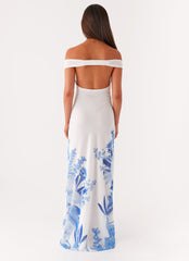 Krissa Maxi Dress - Blue Floral