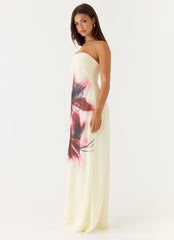 Lariettea Strapless Maxi Dress - Velvet Bloom