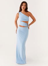 Laylani Cut Out Maxi Dress - Blue