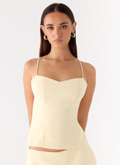 Leray Top - Lemon Yellow