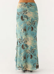 Lloyd Maxi Skirt - Aqua Blur