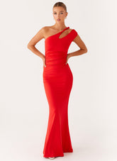 Lopez Maxi Dress - Tangerine