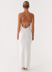 Paxton Beaded Maxi Dress - White