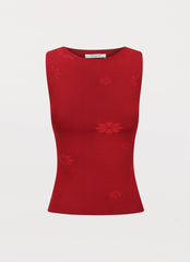 Holly Knit - Tank Rouge Red