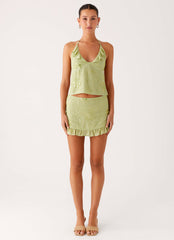 Savoir Beaded Mini Skirt - Mint