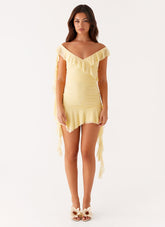 Shona Mini Dress - Yellow