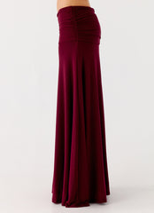 Thorness Maxi Skirt - Plum