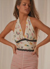 So Sweet Lace Crop - Fruit Salad