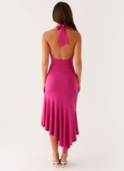 Perdita Midi Dress - Fuchsia
