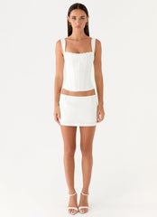 Amarente Mini Skort - White