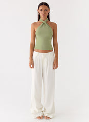 Amber Light Top - Sage