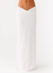 Briene Maxi Skirt - White