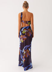Costa Rica Maxi Dress - Dark Floral