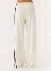 Deacon Low Rise Pants - Bloom Stripe