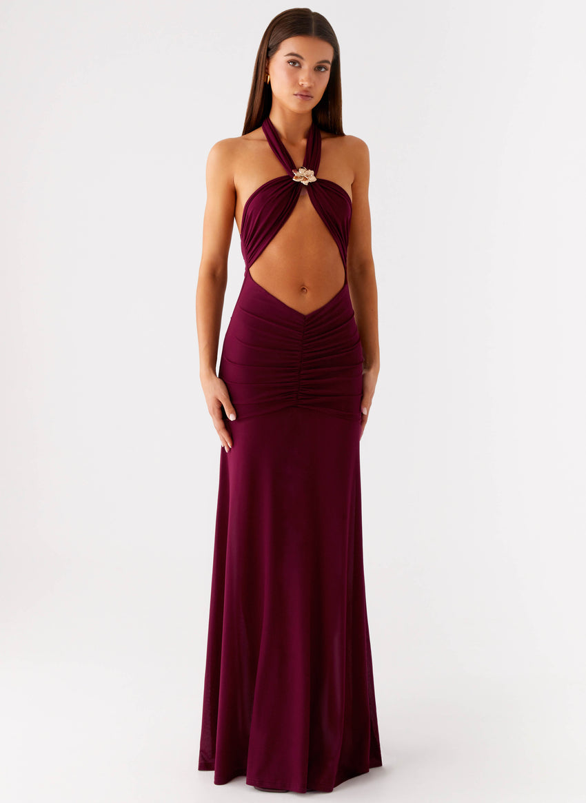 Deltina Maxi Dress - Boysenberry
