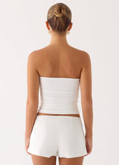 Doja Strapless Top - White