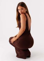 Earthbound Muse Maxi Dress - Chocolate