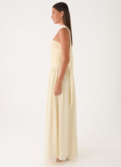 Elianah Scarf Maxi Dress - Yellow