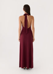 Good Riddance Maxi Dress - Burgundy