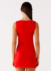 Happy Hour Mini Dress - Red