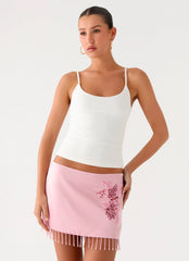Heavenward Mini Skirt - Pink