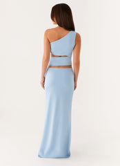 Laylani Cut Out Maxi Dress - Blue