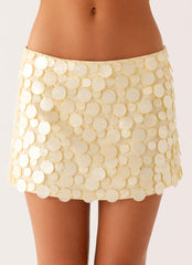 Movie Star Mini Skirt - Yellow