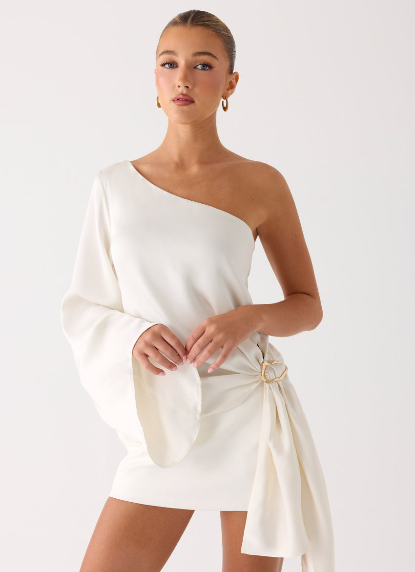 Statement Hour One Shoulder Top - Ivory