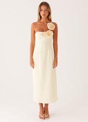 Sweetpea Midi Dress - Yellow