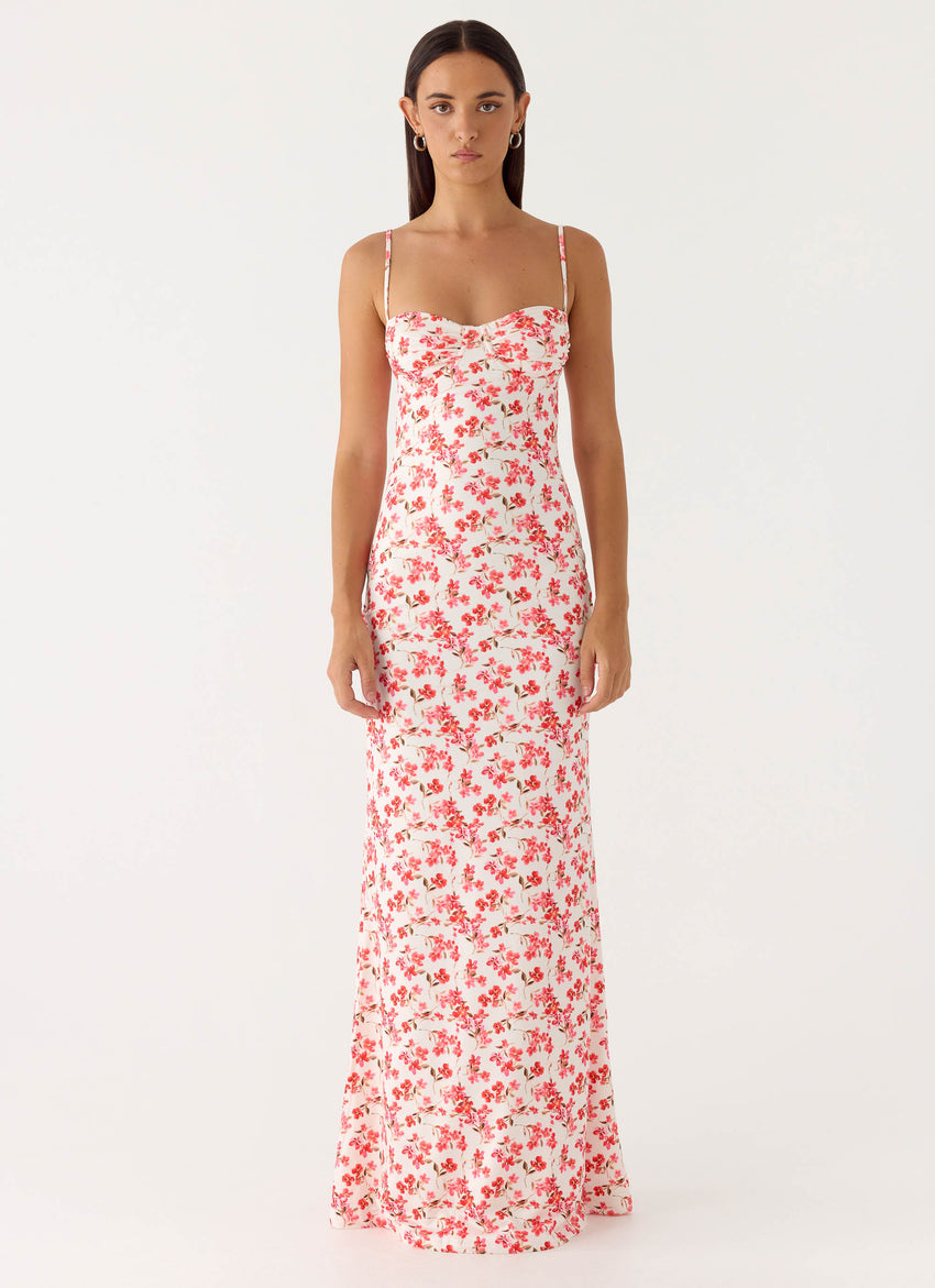Vamonos Maxi Dress - Porcelain Rose