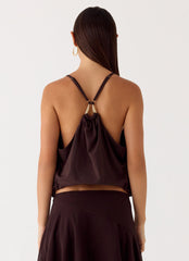Yaz Top - Chocolate Plum