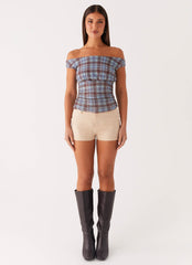Zahli Off Shoulder Top - Shoreline Check