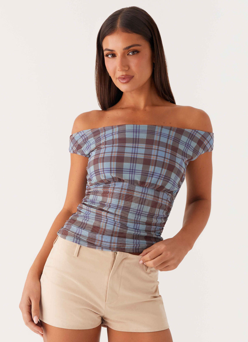 Zahli Off Shoulder Top - Shoreline Check